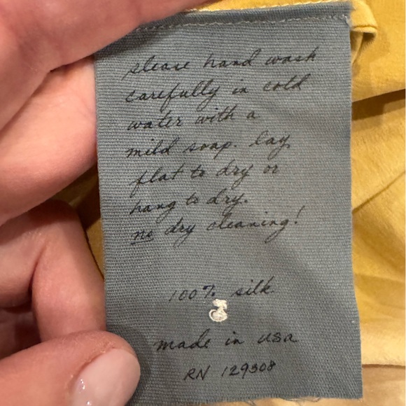 Raquel Allegra yellow Silk mini ombré dress size 1 US Small Spring 2019 Runway - Picture 9 of 10